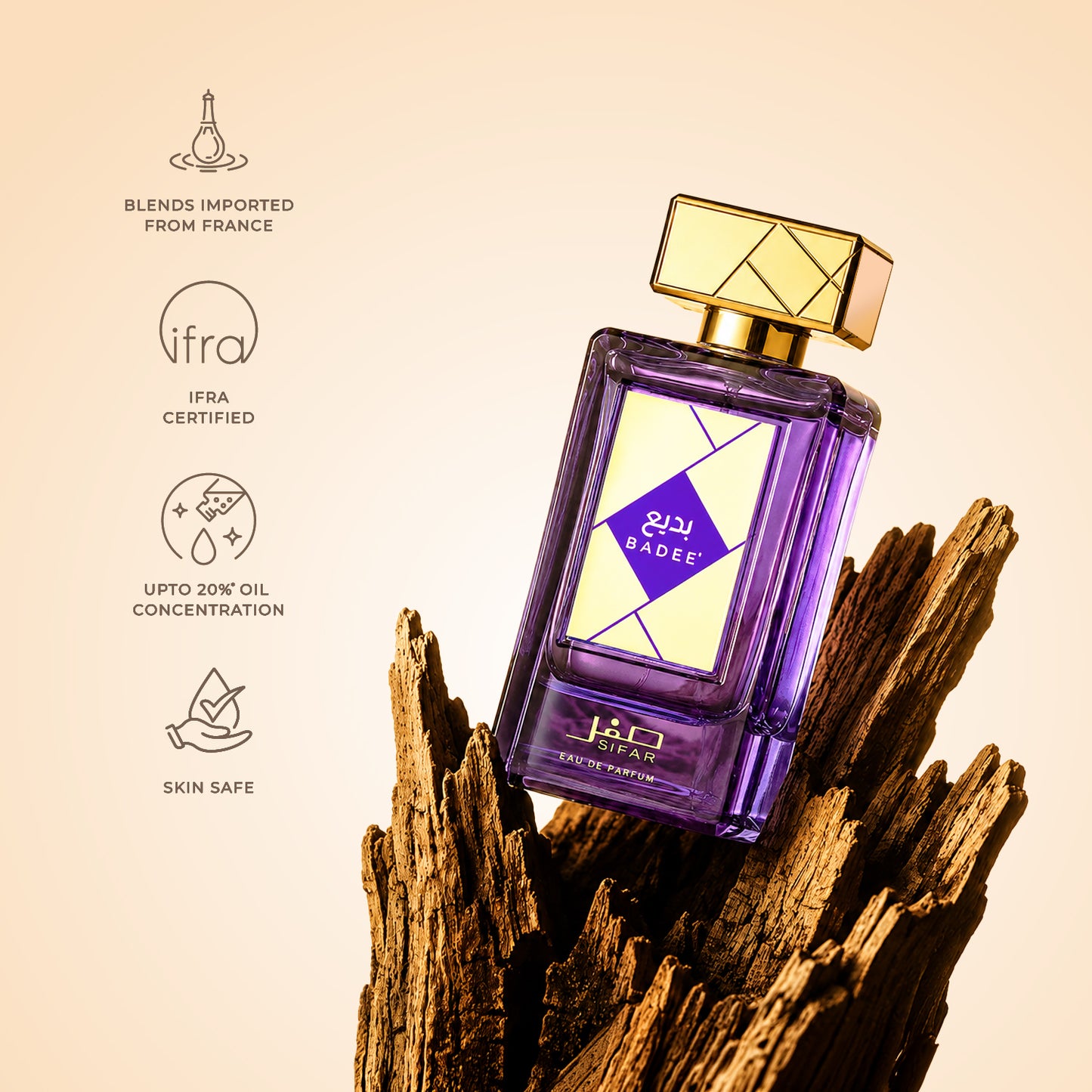 SIFAR Badee' Long Lasting Eau De Parfum For Women | Luxury Clean Floral Perfume | 100ml