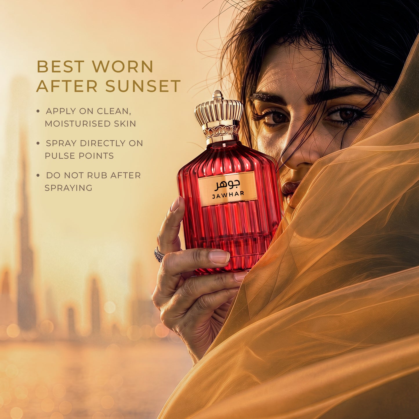SIFAR Jawhar Long Lasting Eau De Parfum For Men & Women | Luxury Oud Saffron Perfume | 100ml