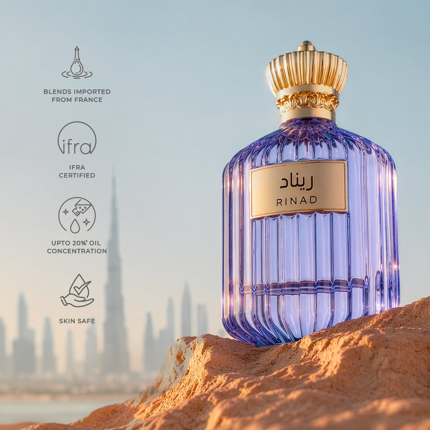 SIFAR Rinad Long Lasting Eau De Parfum For Women | Luxury Floral Saffron Perfume | 100ml