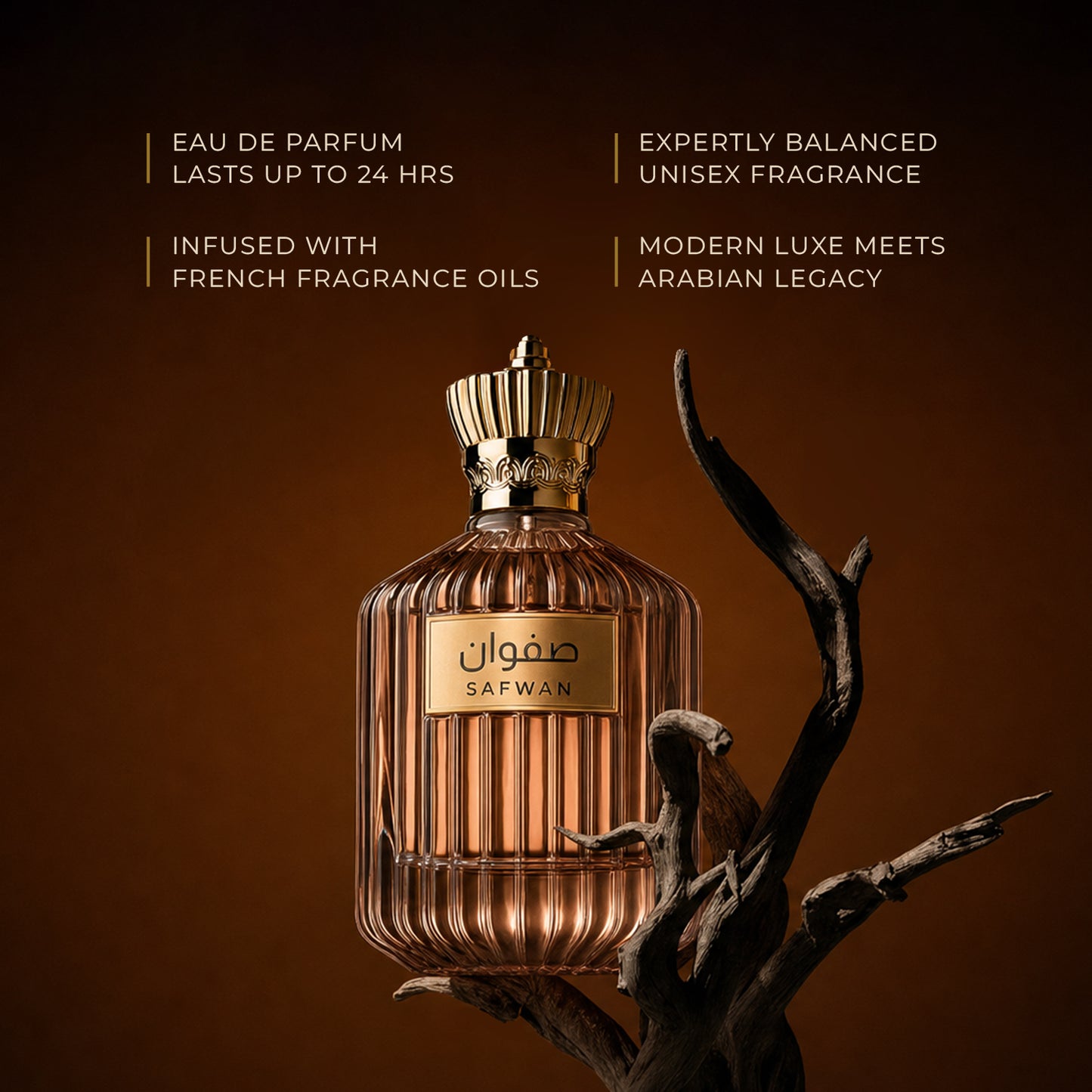 SIFAR Safwan Long Lasting Eau De Parfum For Men & Women | Luxury Oriental Oud Perfume | 100ml