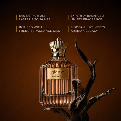 SIFAR Safwan Long Lasting Eau De Parfum For Men & Women | Luxury Oriental Oud Perfume | 100ml